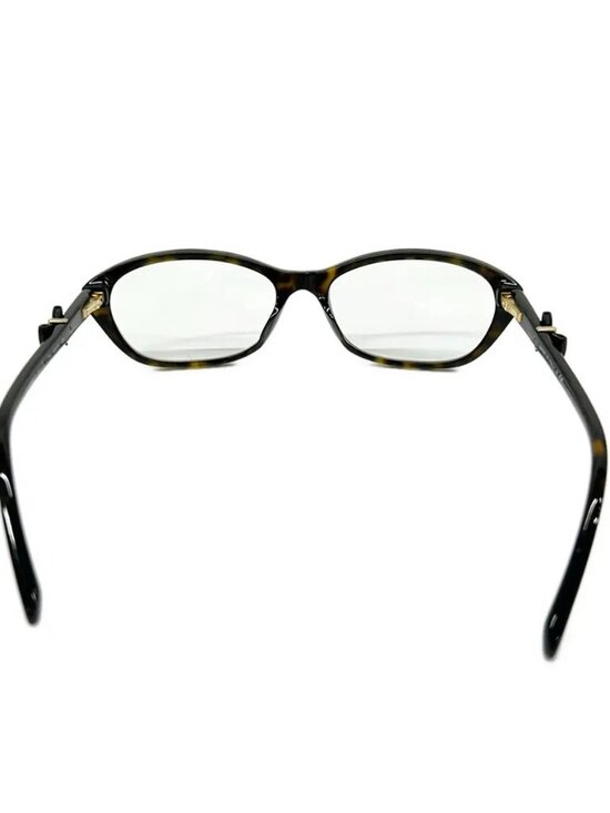 CHANEL 3242-A Clear Dark Brown Gold Plastic Sunglasses main image 5